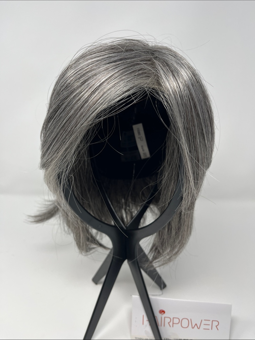 Short Layered Synthetic Wig in Salt & Pepper Gray